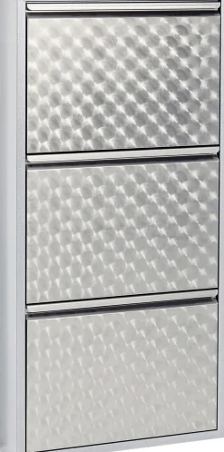 Schuhkipper Caruso 3-er silber/geflext