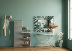 Schuhkipper Caruso 3-er silber/geflext