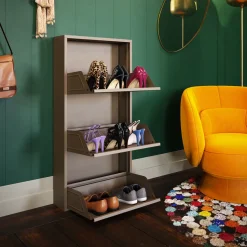 Schuhkipper Caruso 3-er Taupe