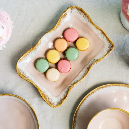 Servierplatte Nala Rosa 17x26cm