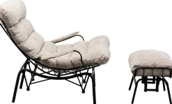 Sessel + Hocker Vienna Swing Beige