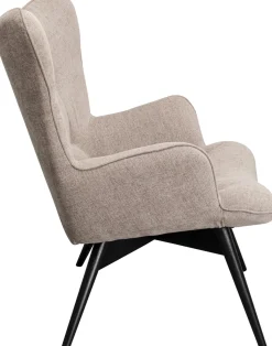 Sessel Black Vicky Hellbraun