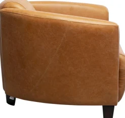 Sessel Cigar Lounge Smart Leder Hellbraun