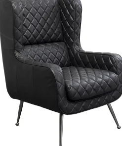 Sessel Nonna Smart Leder Schwarz