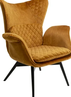 Sessel Tudor Velvet Goldbraun