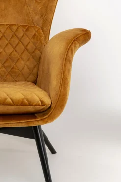 Sessel Tudor Velvet Goldbraun