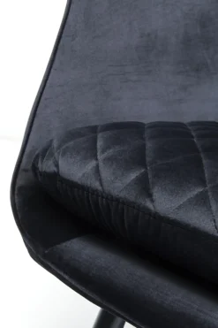 Sessel Tudor Velvet Schwarz