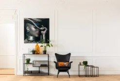 Sessel Tudor Velvet Schwarz