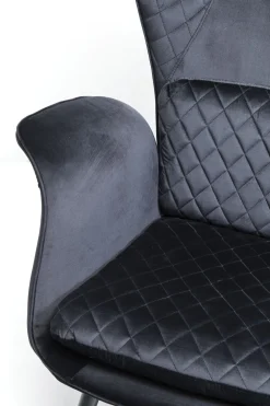 Sessel Tudor Velvet Schwarz