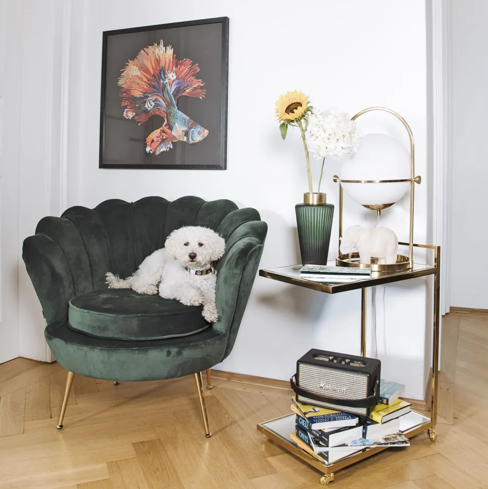 Sessel Water Lily Dunkelgrün