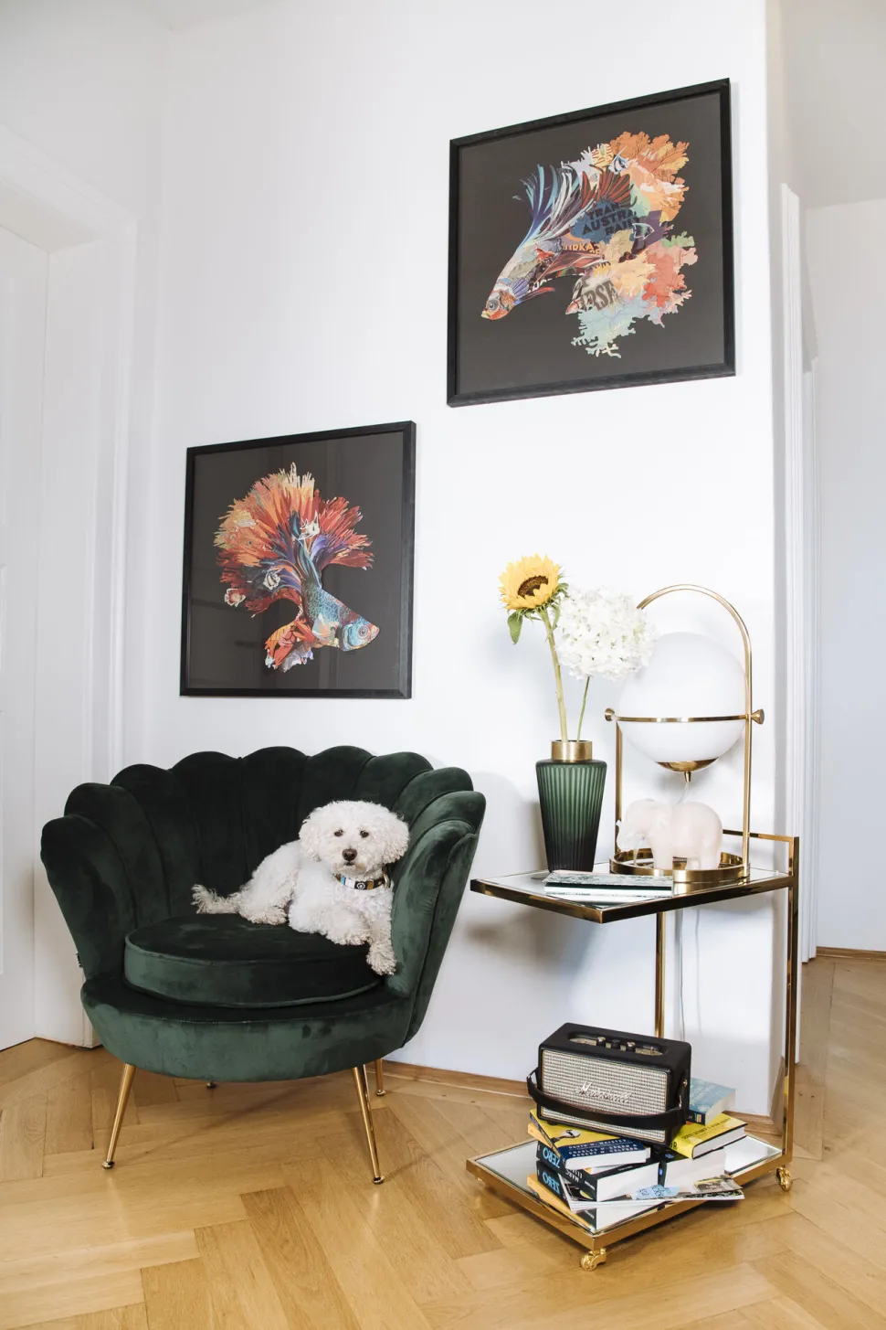 Sessel Water Lily Dunkelgrün