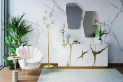 Sessel Water Lily Gold Beige