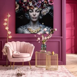 Sessel Water Lily Gold Rosa