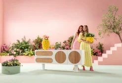 Sideboard Atomic Weiß 183x76cm