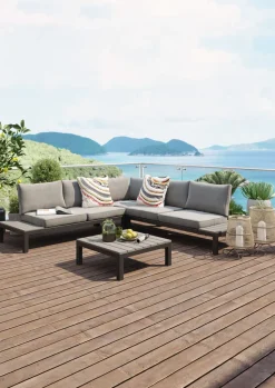 Sitzgruppe Holiday Schwarz (4/tlg.)