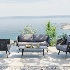 Sitzgruppe Rimini Anthracit (4/tlg.)