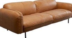 Sofa Calgary Smart Leder Hellbraun 228cm