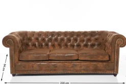 Sofa Cambridge 3-Sitzer Vintage Smart