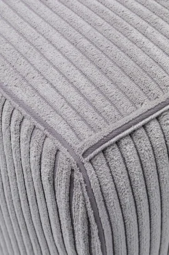 Sofa Cubetto Cord 3-Sitzer Hellgrau 220cm