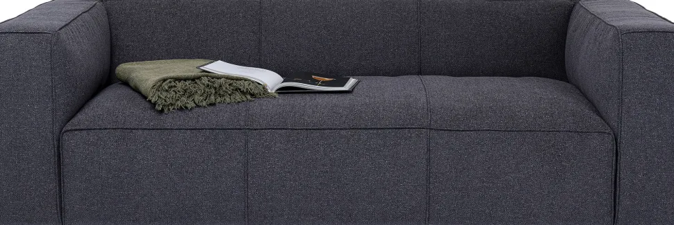 Sofa Cubetto 3-Sitzer Dunkelgrau 220cm