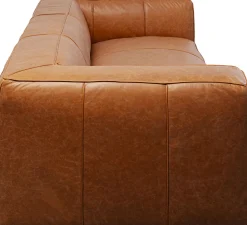 Sofa Cubetto Smart Leder Hellbraun 220cm