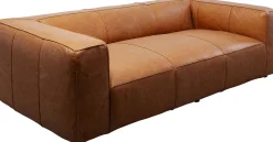 Sofa Cubetto Smart Leder Hellbraun 220cm