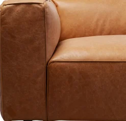 Sofa Cubetto Smart Leder Hellbraun 220cm