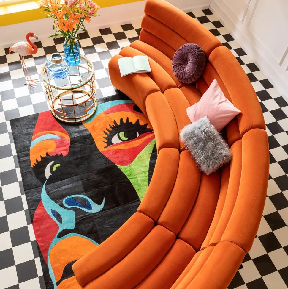 Sofa Element Wave Orange