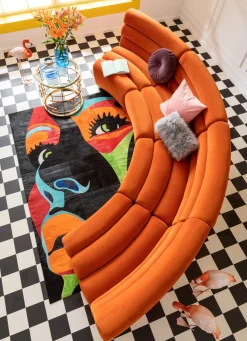 Sofa Element Wave Orange