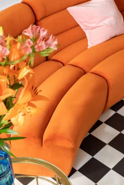 Sofa Element Wave Orange
