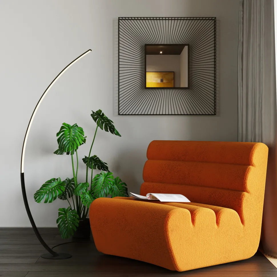 Sofa Element Wave Orange