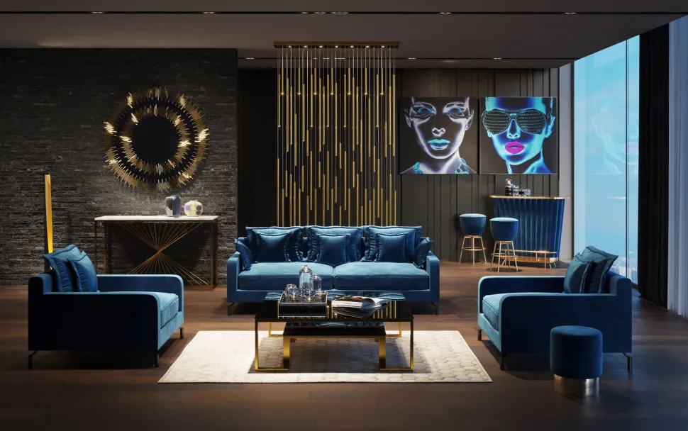 Sofa Lullaby 2-Sitzer Petrol