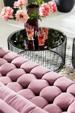 Sofa Milchbar 3-Sitzer Velvet Rose