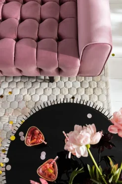 Sofa Milchbar 3-Sitzer Velvet Rose