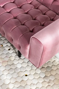 Sofa Milchbar 3-Sitzer Velvet Rose