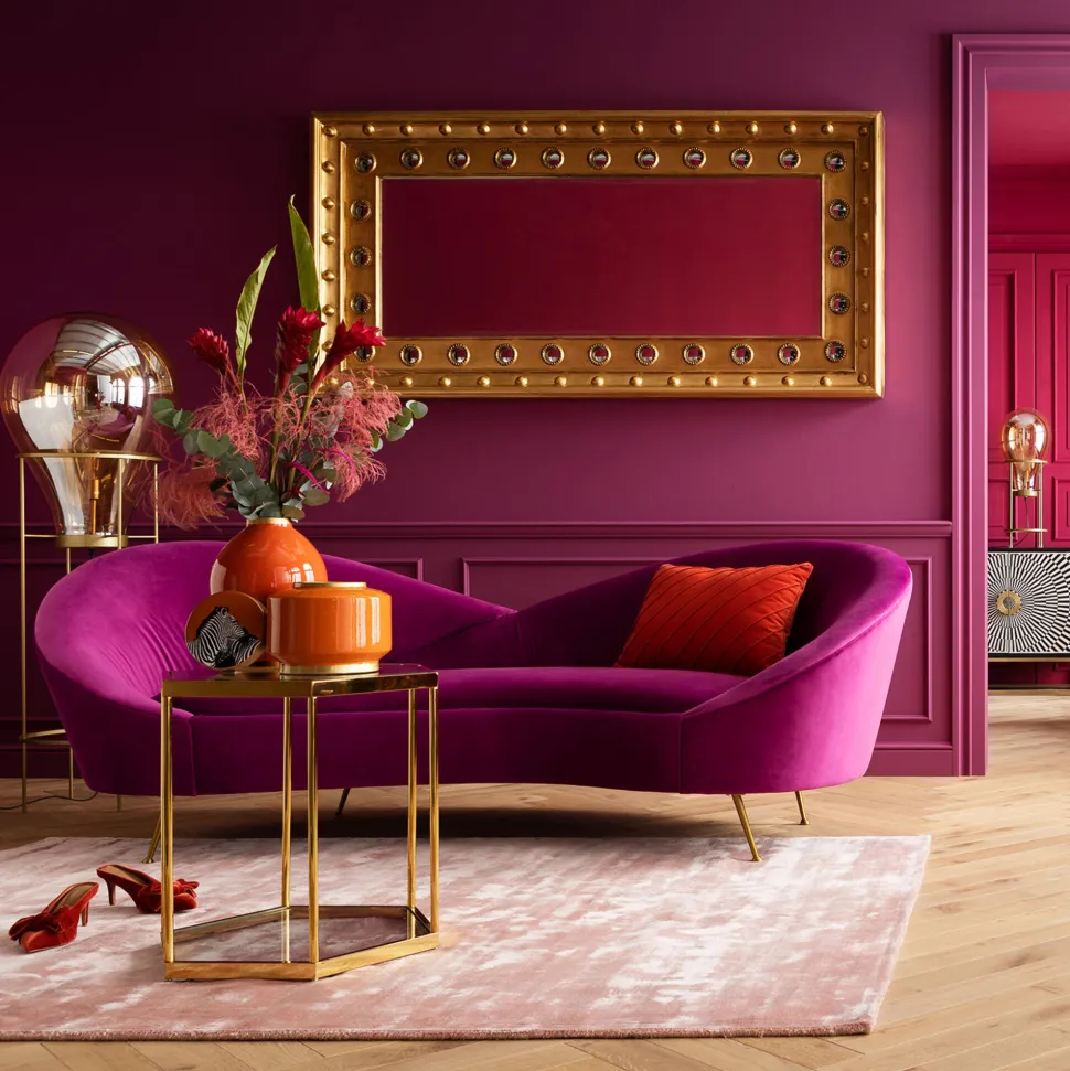 Sofa Night Fever 3-Sitzer Lila