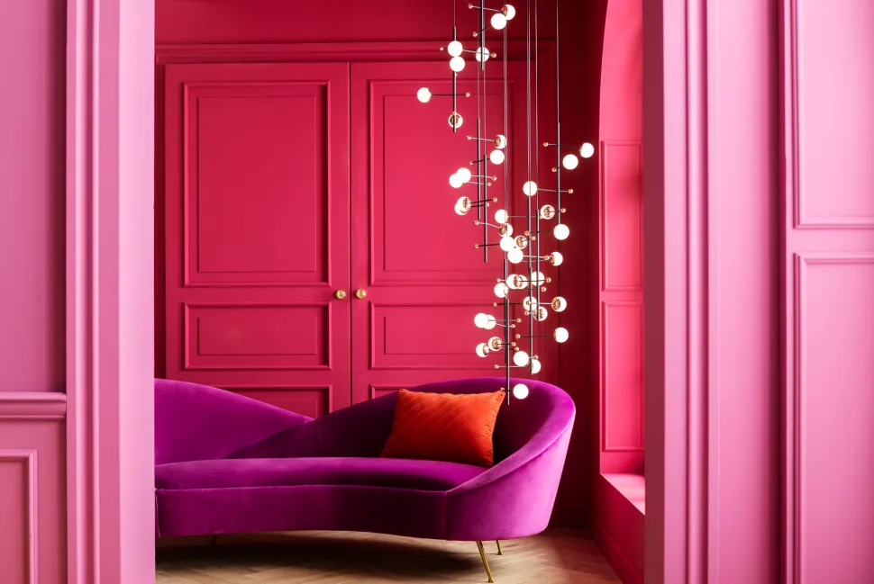 Sofa Night Fever 3-Sitzer Lila