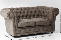 Sofa Oxford 2-Sitzer Vintage Smart