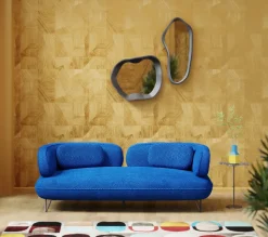 Sofa Peppo 2-Sitzer Blau 182cm