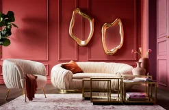 Sofa Perugia 2-Sitzer Creme