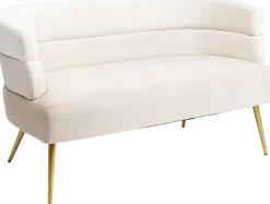 Sofa Sandwich 2-Sitzer Creme 125cm