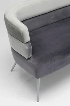 Sofa Sandwich 2-Sitzer Grau