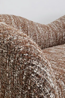 Sofa 2-Sitzer Livia Melange Braun 201cm