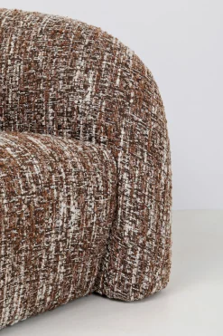 Sofa 2-Sitzer Livia Melange Braun 201cm