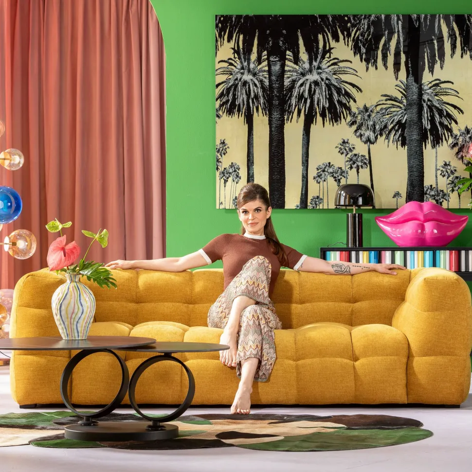 Sofa 3-Sitzer Salamanca Gelb 240cm