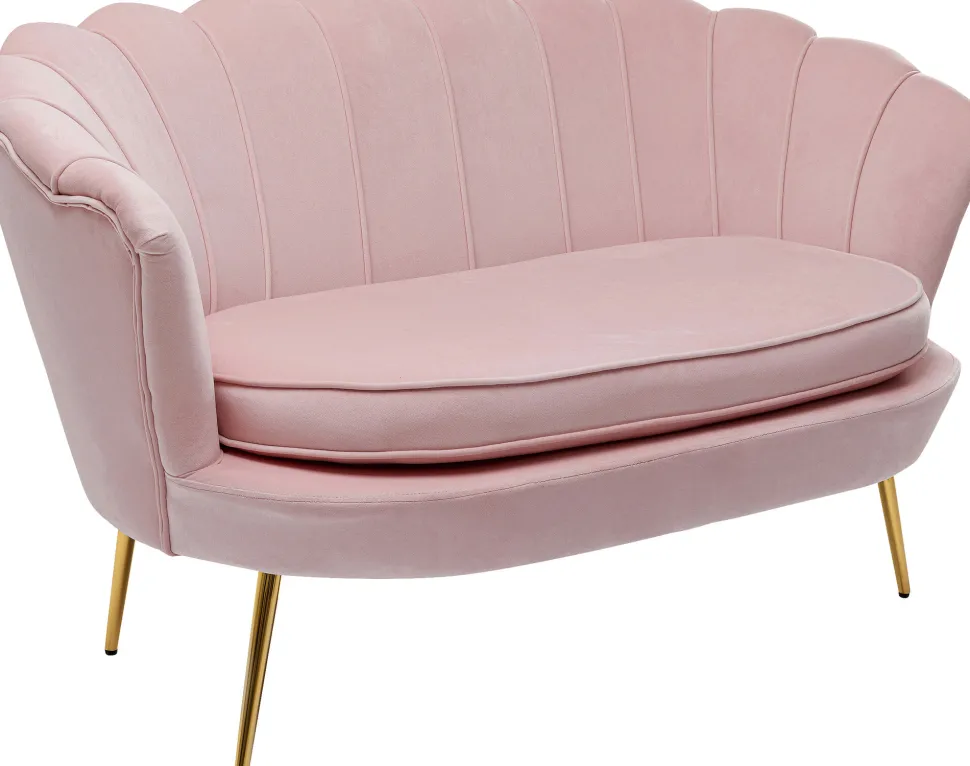 Sofa Water Lily 2-Sitzer Gold Rosa