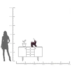 Spardose Fetish Bunny Standing Burgund