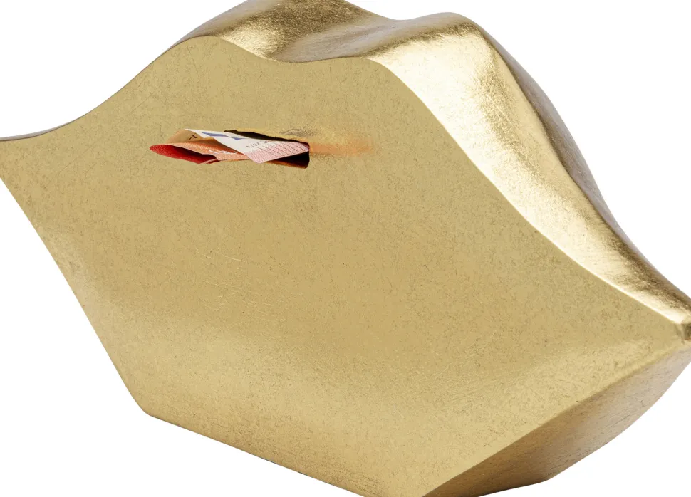 Spardose Lips Gold 13cm