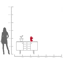 Spardose Monkey Kikazaru Rot