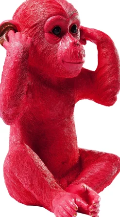 Spardose Monkey Kikazaru Rot